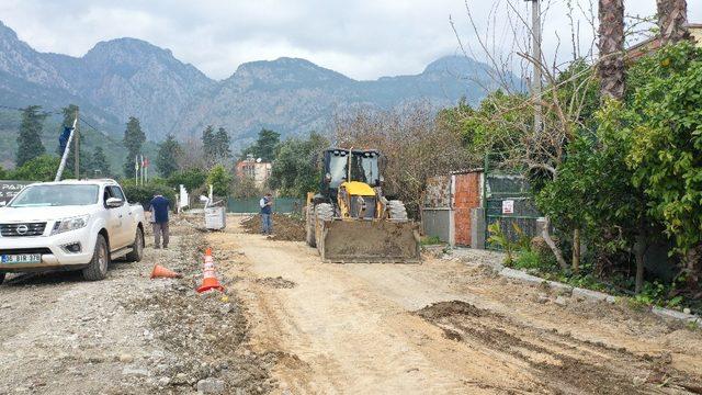 Kemer ’de yağmur ve su baskını tedbirleri