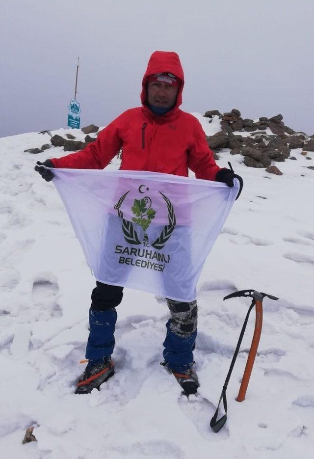 Saruhanlı Belediyesi Erciyes’in zirvesinde