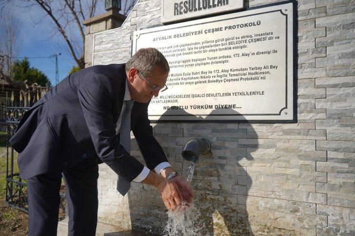 Ayvalık’ta yıllarca kullanılamayan tarihi çeşmeler suya kavuştu G5