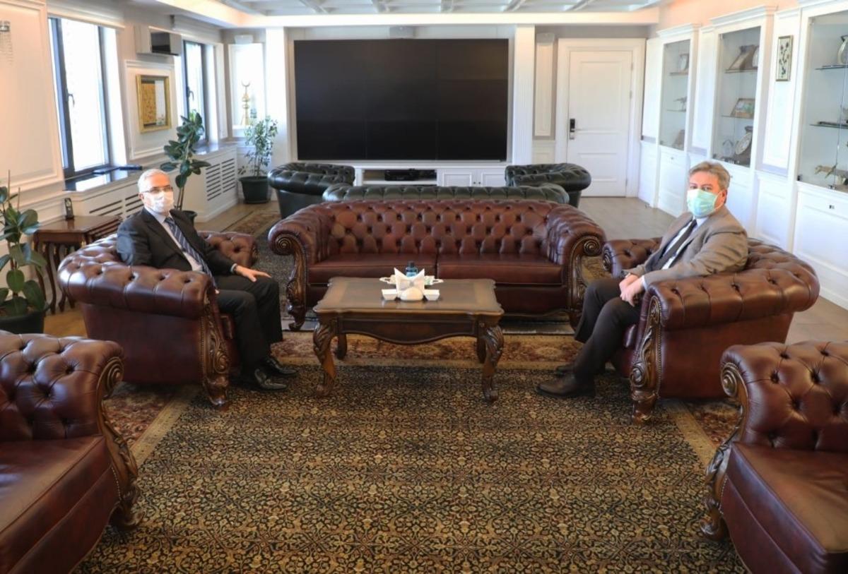 Talas Kaymakamı D&ouml;nmez&rsquo;den Başkan Palancıoğlu&rsquo;na ziyaret