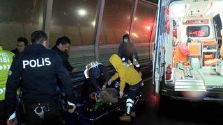 Haliç Köprüsü'nde motosiklet kazası: 1'i ağır, 2 yaralı