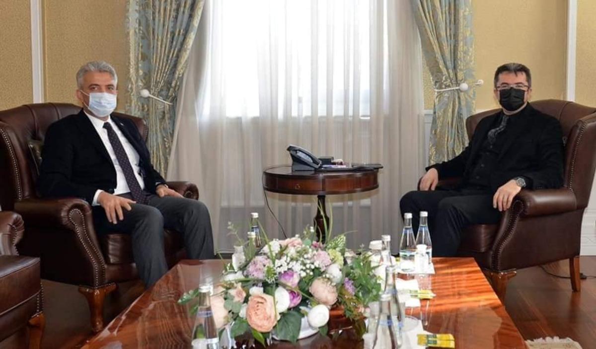 Vali Makas&rsquo;tan, Erzurum Valisi Memiş&rsquo;e ziyaret