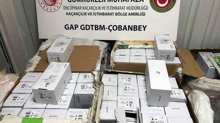 Suriye sınırında uydu radyolink alıcı vericisi ele geçirildi