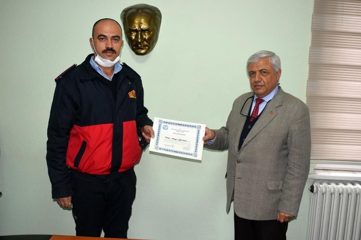 İscehisar&rsquo;da itfaiye personeline hizmet i&ccedil;i eğitim verildi