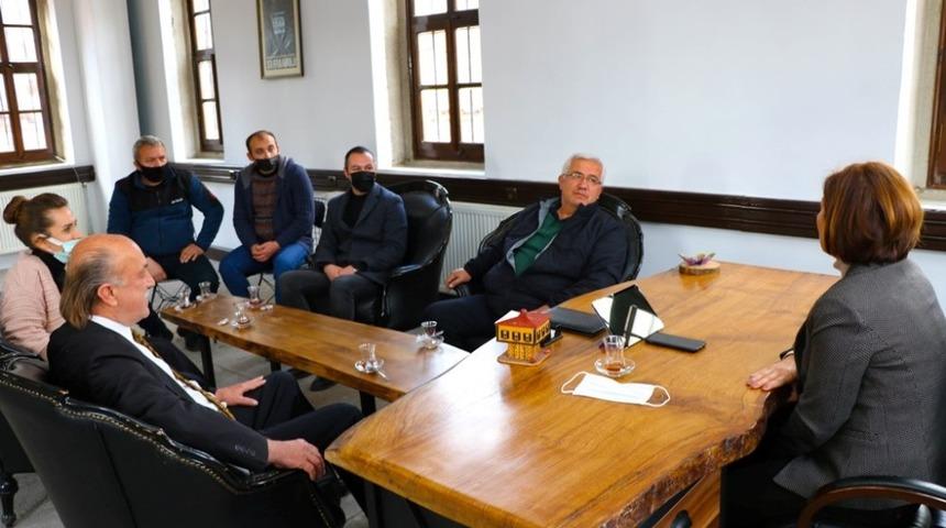 Başkan K&ouml;se Tarihi &Ccedil;arşı esnafı ile bir araya geldi