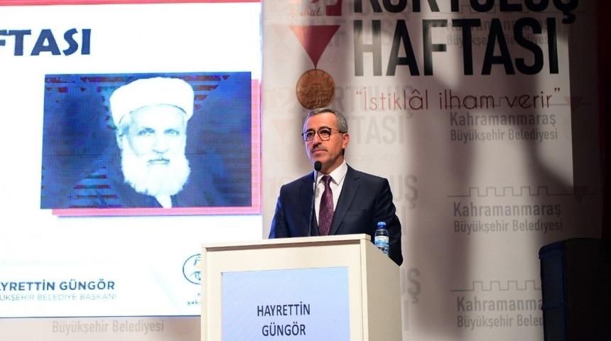 Başkan G&uuml;ng&ouml;r, "Milli m&uuml;cadelenin manevi mimarı Ali Sezai Efendi"