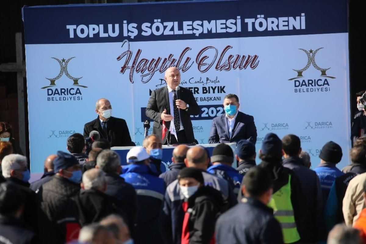 Darıca Belediyesi&rsquo;nde toplu iş s&ouml;zleşmesi imzalandı