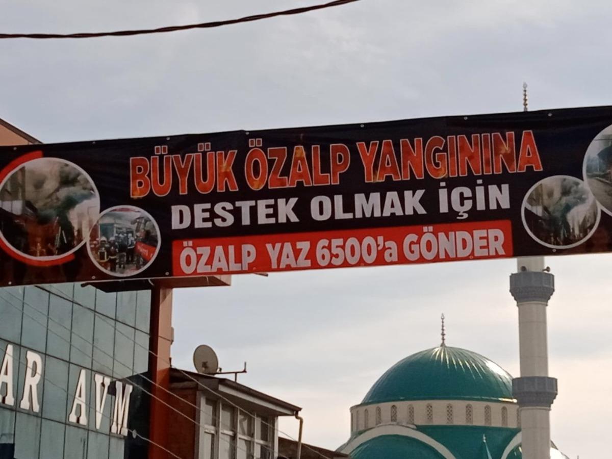 &Ouml;zalp il&ccedil;esinde iş yerleri yanan esnaf i&ccedil;in kampanya