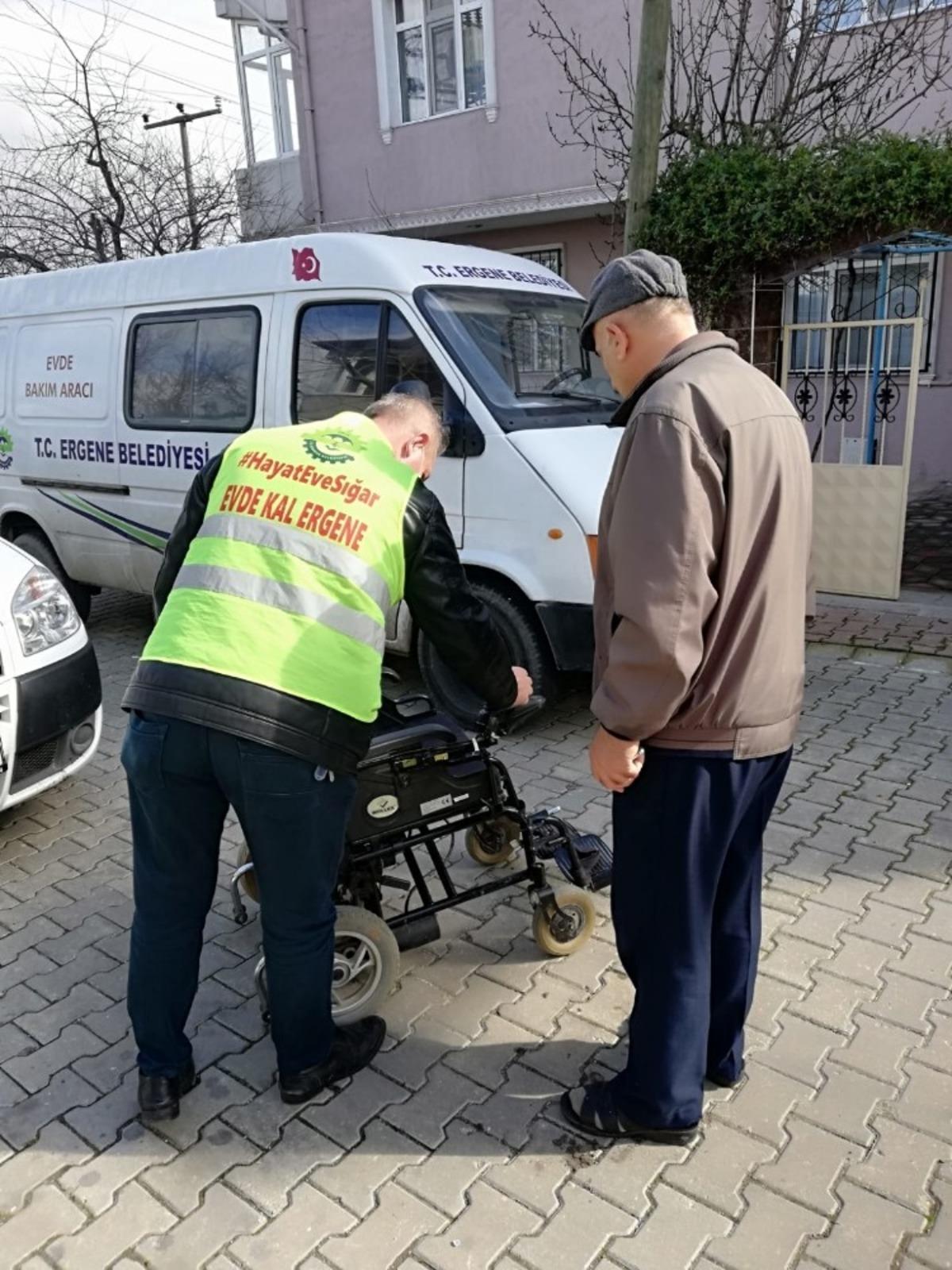 Ergene&rsquo;de engelli ara&ccedil;ların bakımını belediye yapıyor