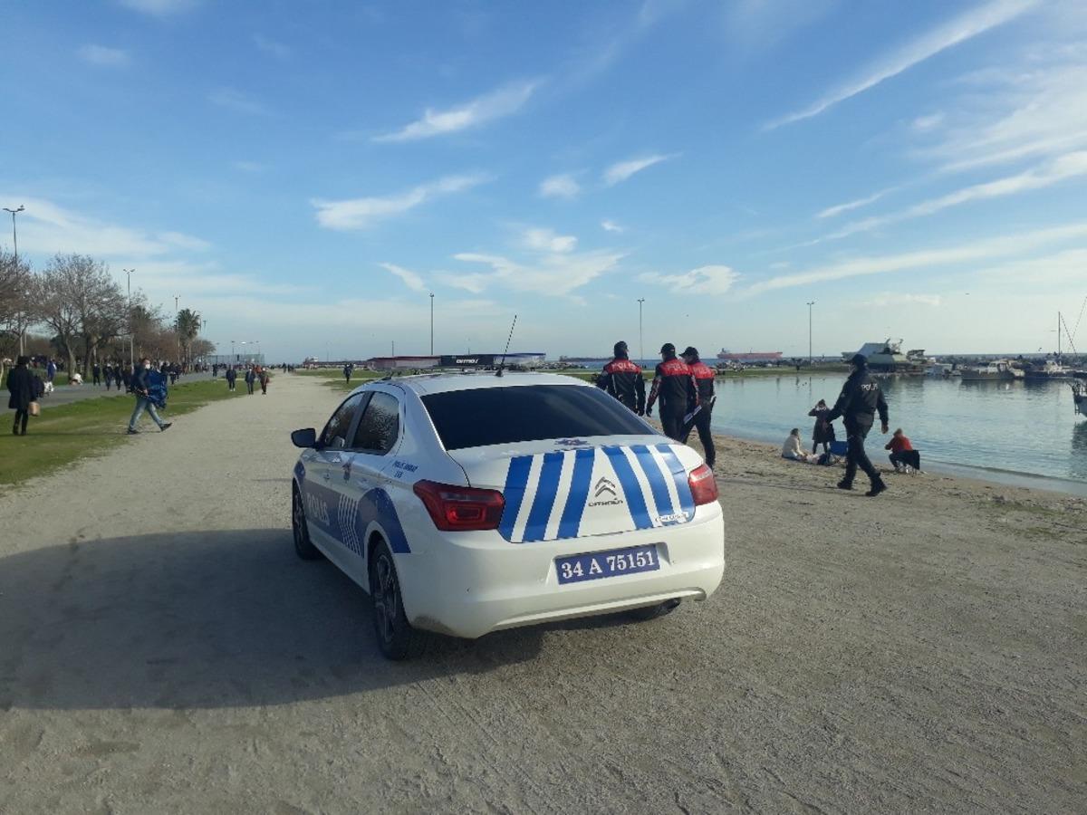 Yeşilk&ouml;y Sahili&rsquo;nde drone&rsquo;lu denetim