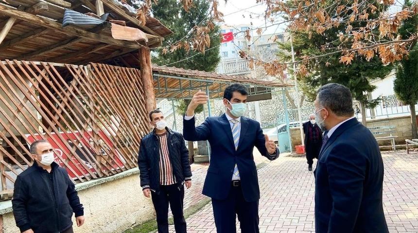 Kaymakam Köksal yeni yapılacak cami alanını inceledi