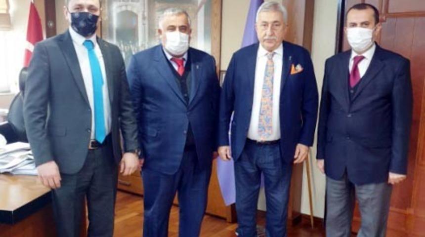 &Ccedil;ESOB Başkanı G&uuml;r TESK Başkanı Bendevi Paland&ouml;ken&rsquo;i ziyaret etti