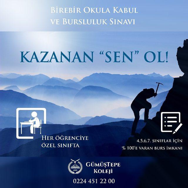 Gümüştepe Koleji’nde her öğrenciye özel sınıfta bursluluk sınavı