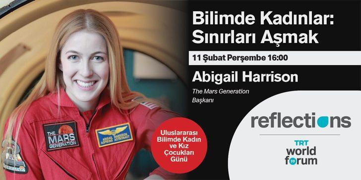 'Astronot Abby' TRT World Forum Reflections’a konuk oluyor