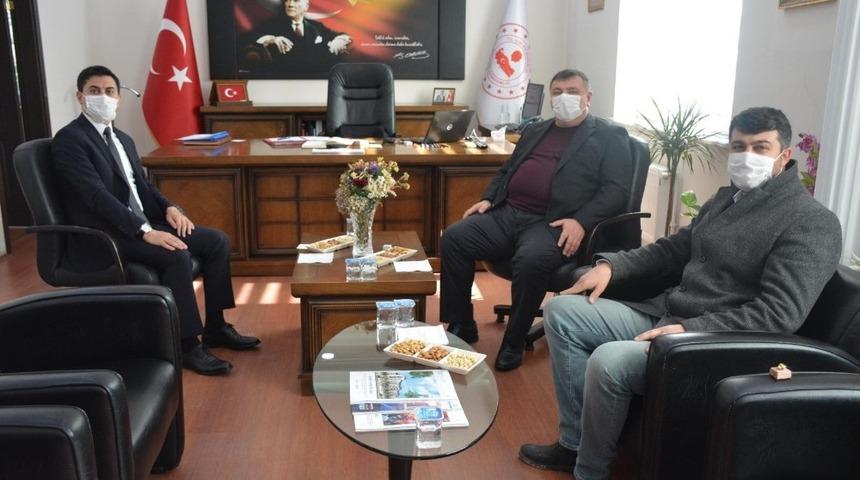 Başkan Alp&rsquo;ten yeni Kaymakam Başoğlu&rsquo;na hayırlı olsun ziyareti