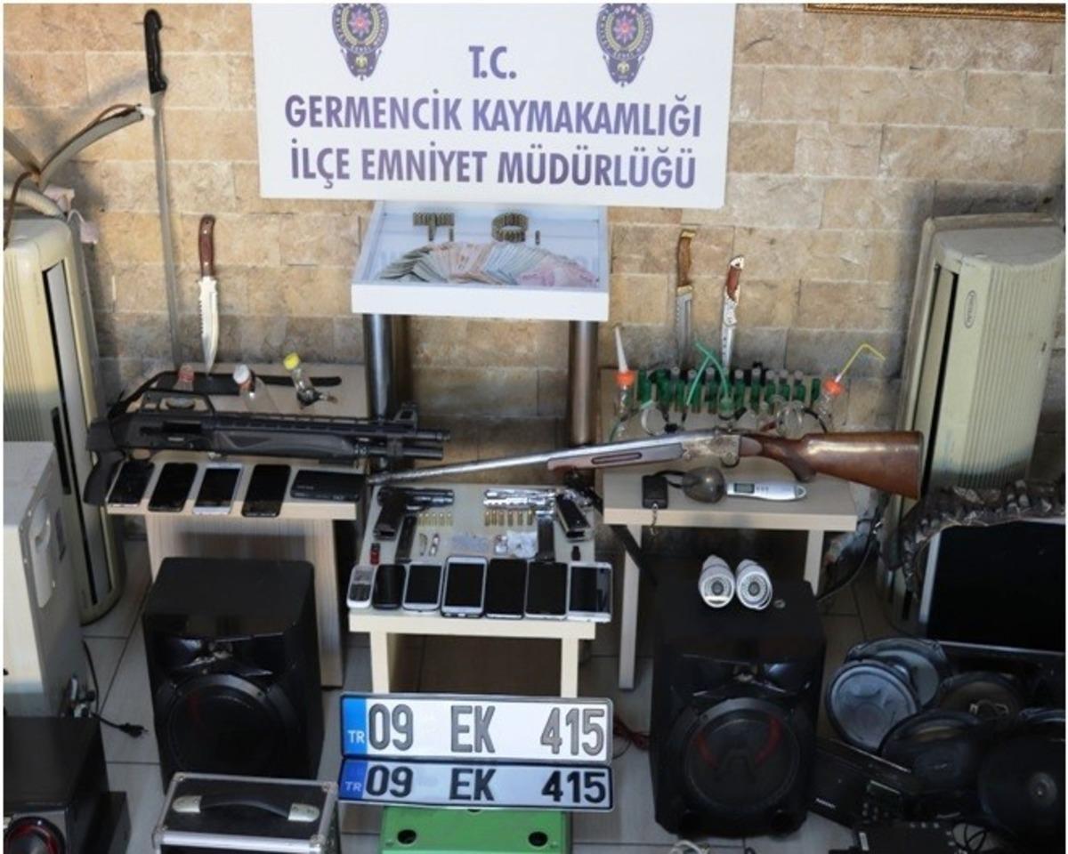 Germencik&rsquo;teki operasyonda 9 şahıs g&ouml;zaltına alındı