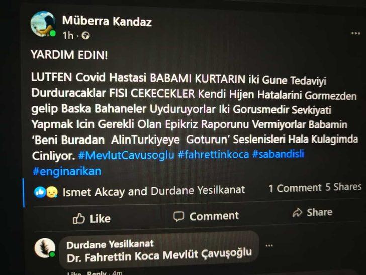 Hollanda yoğun bakım fişini çekmişti, özel uçakla Türkiye’ye getirildi G3