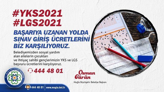 Sınav giriş ücretleri Büyükşehirden