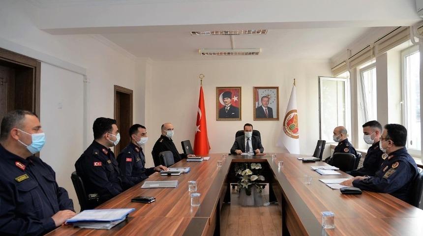 Albay Sandal, Vali Şent&uuml;rk&rsquo;e bilgi verdi