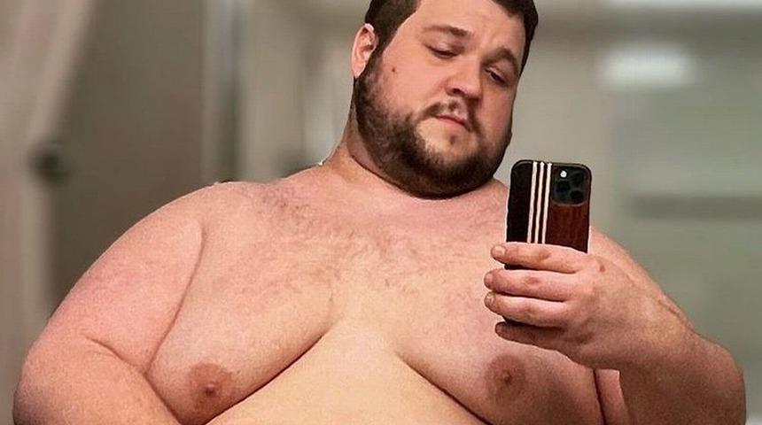 Dev bir boz ayının ağırlığına ulaşmak için 76 kilo aldı