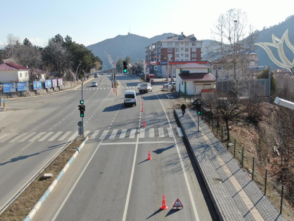Tunceli&rsquo;de trafik ekiplerinden drone ile denetim