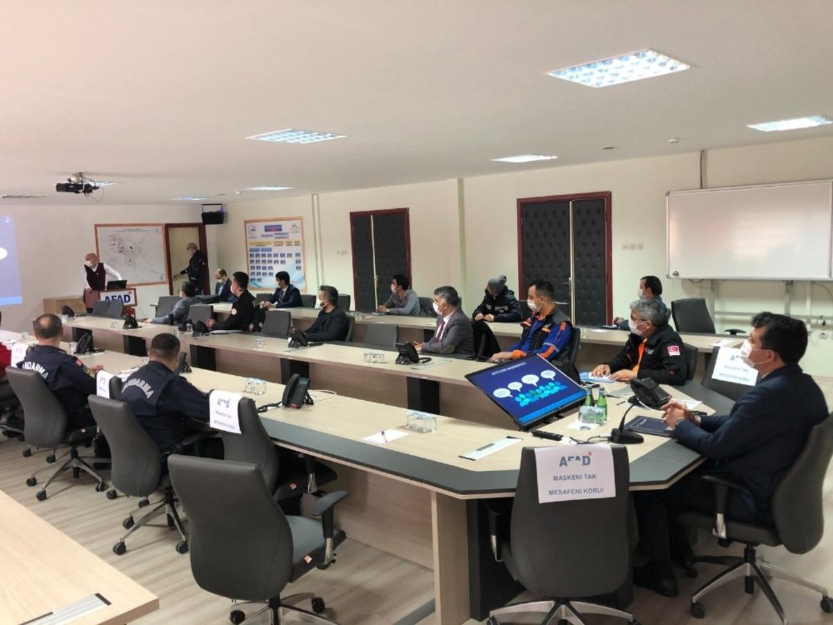 Afyonkarahisar Afet M&uuml;dahale Planı toplantısı yapıldı