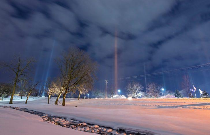 ABD’de nadir rastlanan ‘ışık sütunları’ fotoğraflandı G4