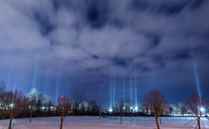 ABD’de nadir rastlanan ‘ışık sütunları’ fotoğraflandı G5