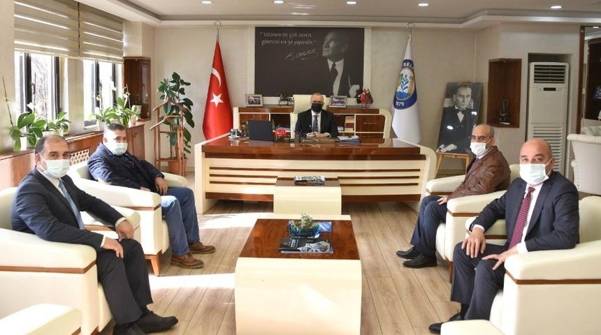 Başkan Kayda, Tapu M&uuml;d&uuml;r&uuml; K&uuml;&ccedil;&uuml;kbalcı&rsquo;yı ağırladı