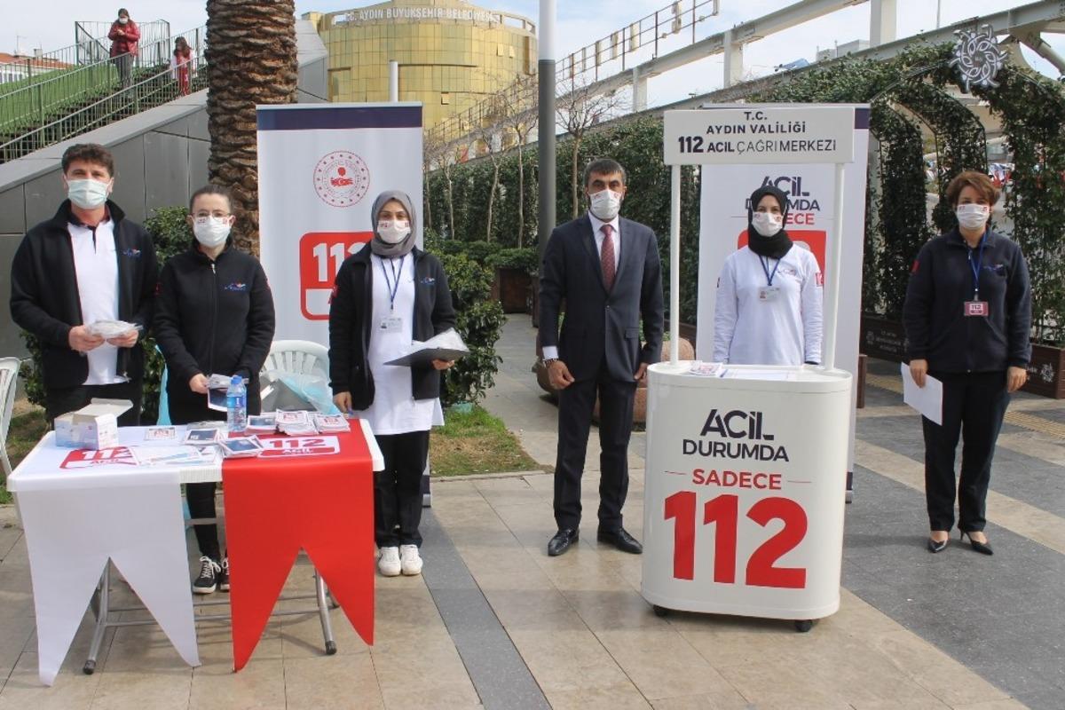 Aydın&rsquo;da 112 ekipleri, farkındalık oluşturdu