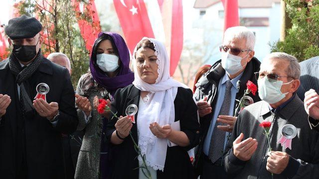 Leyla Atakan ve çalışma arkadaşlarını mezarı başında andı