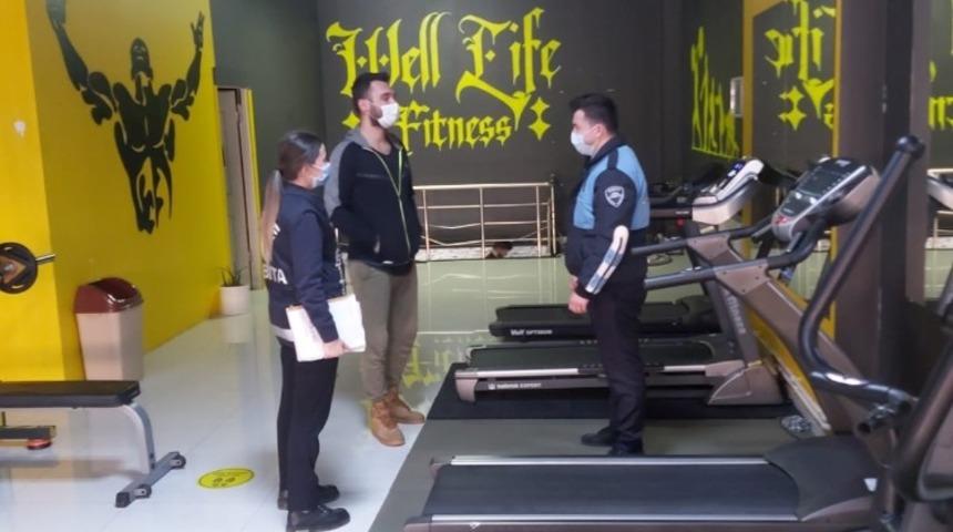 Zabıtadan spor salonu denetimi