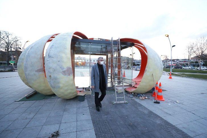 Kabak görünümlü kafe görenleri şaşırtıyor G1