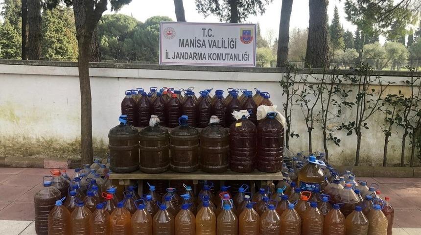 Manisa’da bin 73 litre sahte içki ele geçirildi