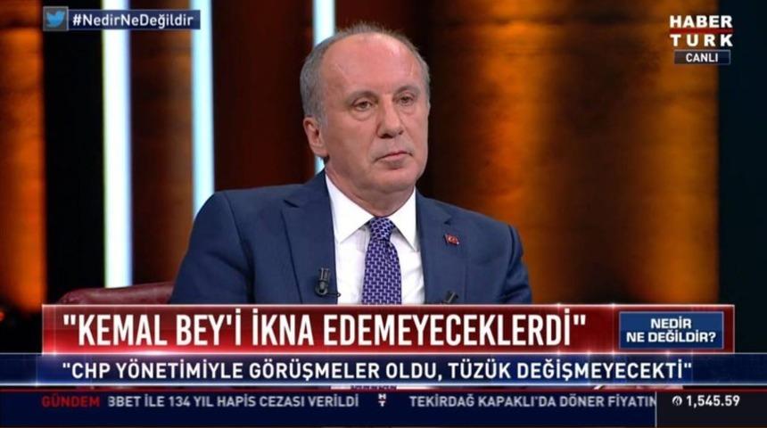 Muharrem İnce'den CHP yönetimine: Kripto Tayyipçi bunlar