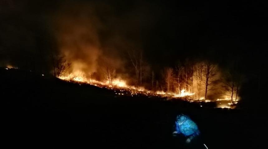 Tokat’ta örtü yangını