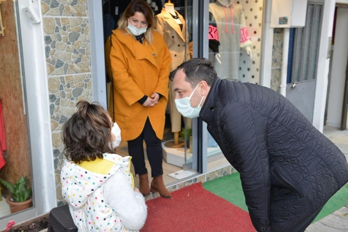 Başkan Y&uuml;ksel esnaf esnafın taleplerini dinledi