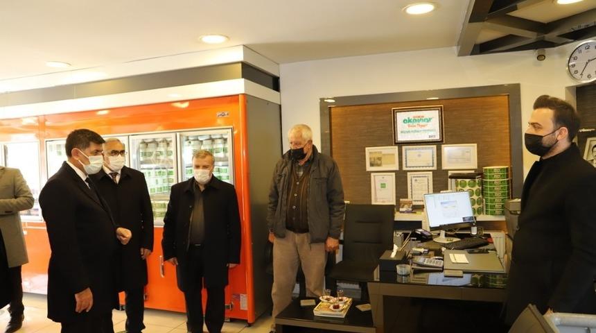 Başkan Aksun&rsquo;dan esnaf ziyareti