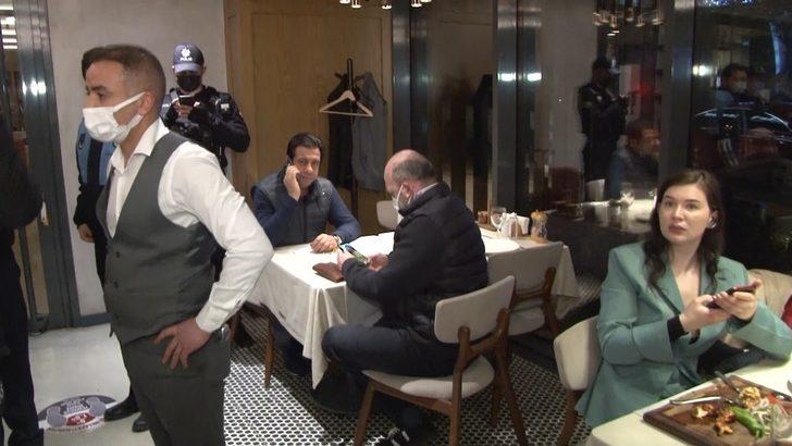(Özel) Ümraniye’de otel restorantına sosyal mesafe ve maske baskını G4