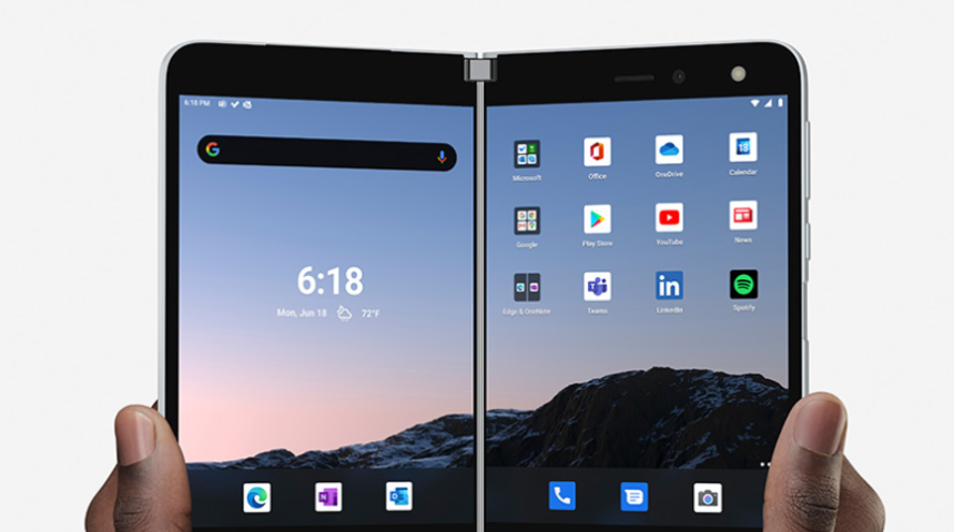 Kitap sayfası gibi açılan telefon Microsoft Surface Duo Avrupa'da satışa çıkıyor!