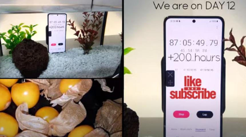 Samsung Galaxy S21’i 12 gün su altında bıraktılar