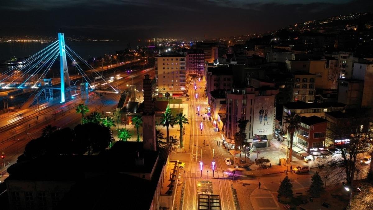 Tramvay g&uuml;zergahı aydınlatıldı