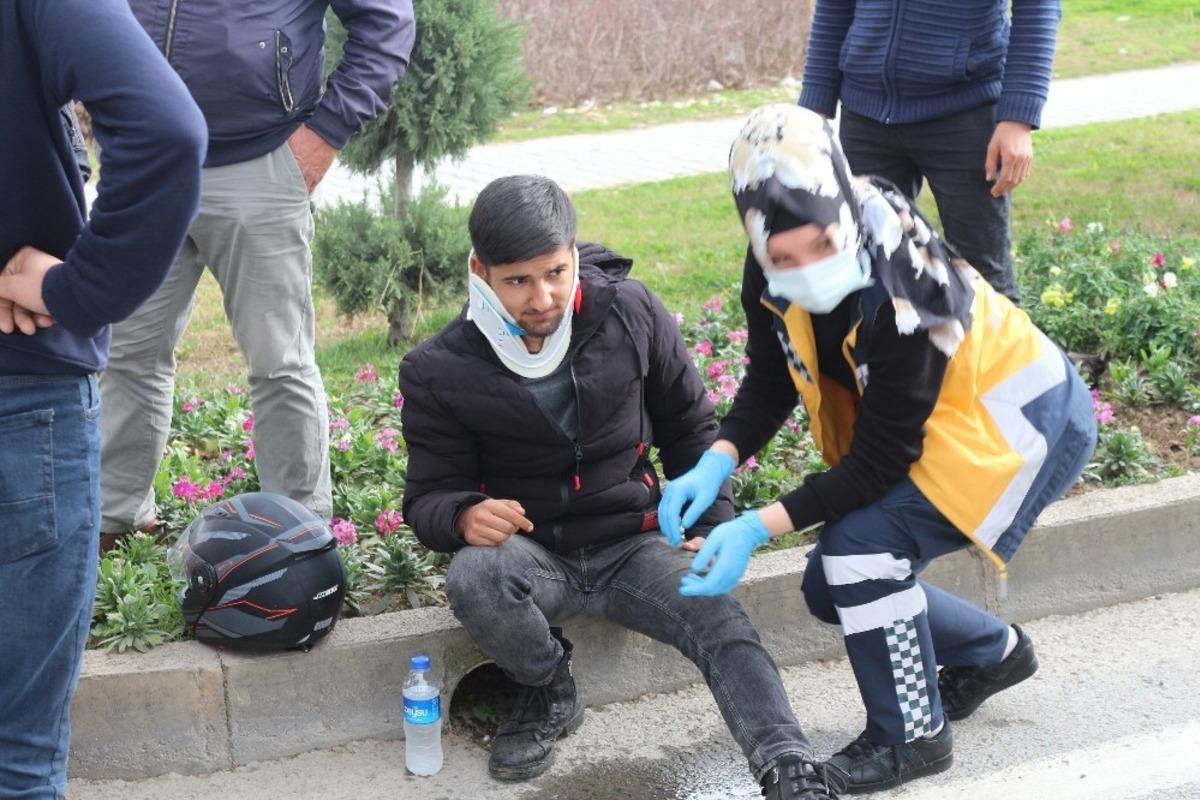 Kaskı hayatını kurtardı