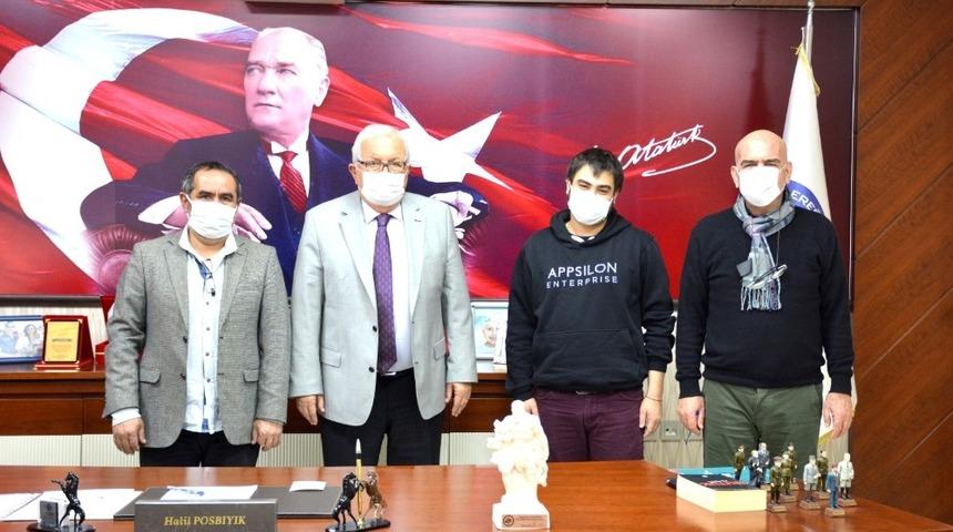 Gen&ccedil; girişimci Başkan Posbıyık&rsquo;ı gururlandırdı