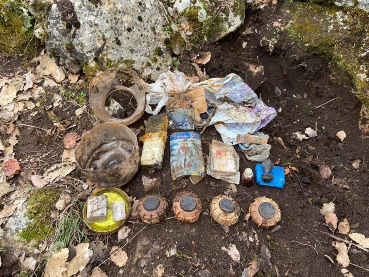 Batman&rsquo;da ter&ouml;ristlere ait cephanelik ele ge&ccedil;irildi