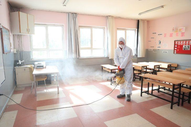 Pamukkale’de okullar öğrenciler için dezenfekte edildi G1