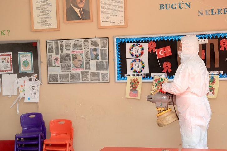 Pamukkale’de okullar öğrenciler için dezenfekte edildi G2