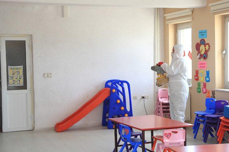 Pamukkale’de okullar öğrenciler için dezenfekte edildi G3