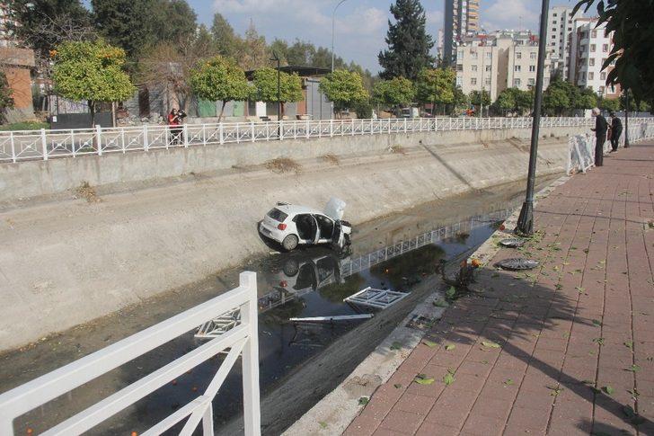 Aracıyla kanala düşen kadın yaralandı G2
