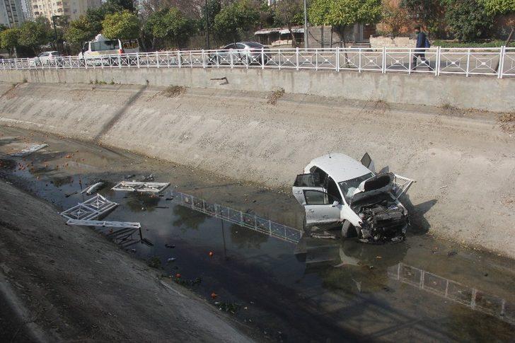 Aracıyla kanala düşen kadın yaralandı G3